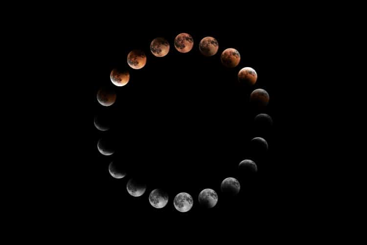 quantas vezes a lua muda de fase em um ano?