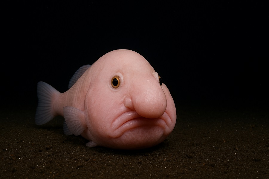 Conheça o peixe mais feio do mundo, o peixe-bolha (Psychrolutes marcidus), suas curiosidades, habitat profundo e ameaças à sua conservação.