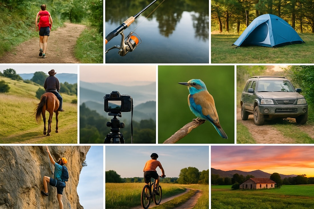 100 frases inspiradoras e os melhores horários para postar fotos ao ar livre no Instagram — trilhas, pesca, camping, ciclismo e muito mais.