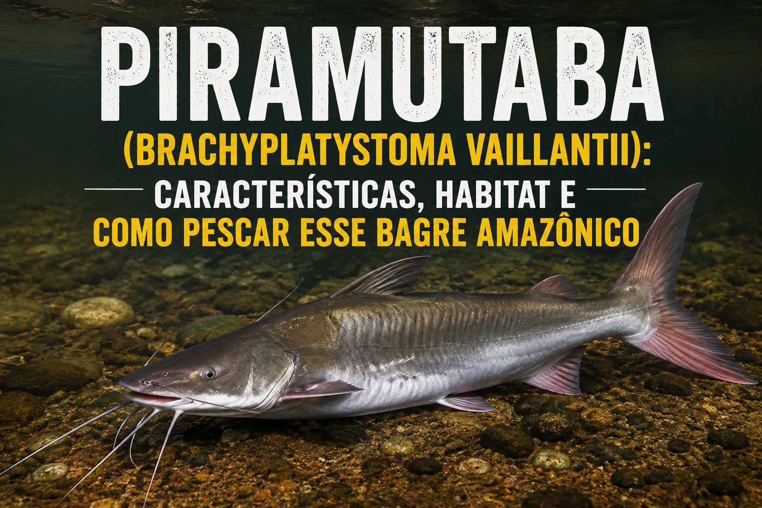 Piramutaba (Brachyplatystoma vaillantii): veja características, habitat, tamanho e como pescar esse bagre amazônico.