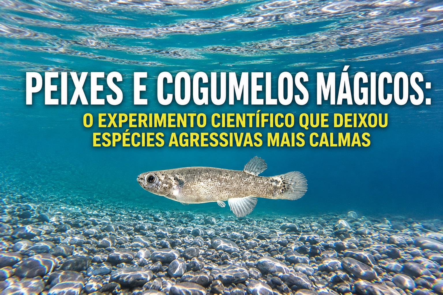 Peixes (Kryptolebias marmoratus) e cogumelos mágicos: estudo revela como a psilocibina reduziu agressividade e alterou seu comportamento.